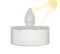 Solar Candle Light - Easy to Install Solar Powered Tea Lights | Candle Flameless Flicker | Warm Yellow Timer Tea Lights for Creating a Cozy Atmosphere in Your Courtyard