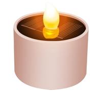Solar Candles Outdoor Waterproof, Dusk to Dawn Safe Solar Tea Lights, Reusable LED Tea Lights, 2.1x2.1" Small for Lantern Garden Camping Home Outdoor