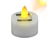 Solar Candles Outdoor Waterproof, Rechargeable LED Fake for Indoor Use, Halloween Decorations, Table Waterproof Candle Flameless Flicker Patio Grave Garden Lanterns Decorations