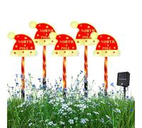 Solar Candy Cane Lights Outdoor - Festive Solar Powered Lamp - Christmas Outdoor Decorations - for Driveway Patio Yard Lawn Garden Walkway Holiday Festival Home