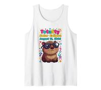 Solar Capybara Eclipse August 12 2026 Totality Tank Top