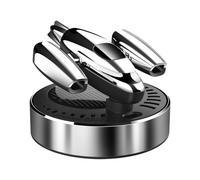 Solar Car Air Freshener - Aromatherapy Ornaments Plane | Solar Powered Rotation Freshener Deodorizer Odor Eliminator for Bathroom Car Home Room