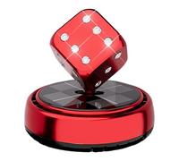 Solar Car Air Freshener - Black Red Gold Dice Aromatherapy, Long-Lasting Odor Eliminator, Universal Dashboard Decoration, Attractive Automotive Interior Scent Diffuser For Truck Sedan Minivan