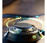 Solar Car Air Freshener, DIY Essential Oils, UFO Solar-Powered Auto Rotary Diffuser, Natural French Fragrance Cologne/Ocean, Aluminum Alloy, Dashboard Aromatherapy Freshener