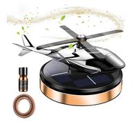 Solar Car Air Freshener Helicopter Aromatherapy Diffuser for Long Lasting Fragrance Natural Oil Scent Rotating Solar Powered Design Decorative Car Interior Accessory