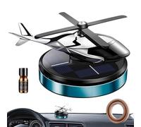 Solar Car Air Freshener - Helicopter Scent Diffuser, Natural Oil Purifier | Rotating Aromatherapy Deodorizer Accessory, Perfume Device With Act
