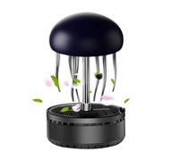 Solar Car Air Freshener, Jellyfish Shape Rotating Solar Energy Car Fragrance Diffuser, Interior Accessories Perfume Decoration for Long Road Trips Camping City Parking Urban Driving Beach