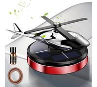 Solar Car Air Freshener: Rotary Aromatherapy Diffuser With Solar Energy, Helicopter Design Car Perfume | Long Lasting Natural Fragrance, Activated Light, A
