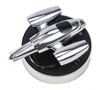 Solar Car Air Freshener, Rotating Aromatherapy Diffuser for Dashboard, ABS Material, Silver Finish, No Batteries Needed