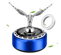 Solar Car Air Freshener - Rotating Diffuser | Fragrance Eliminates Formaldehyde | Long-Lasting Fragrance, Aluminium 8 x 11 cm, Dashboard, Black Blue Red Gardenia