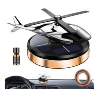 Solar Car Air Freshener, Rotating Helicopter | Creative Aromatherapy Diffuser 10.5x8.5x6cm 150g Weight Dashboard Ornament Sun Powered Perfect For Relieving Driving Fatigue