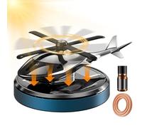 Solar Car Air Freshener - Rotating Helicopter Dashboard Diffuser Solar Powered Design | Indoor Diffusion Device | Eco Friendly Structure Without Alimentatio