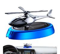Solar Car Air Freshener - Rotating Helicopter Dashboard Ornament, Luxury Automotive Fragrance Diffuser, Alloy + ABS Metal Frame, Eco-Friendly Plant Extract Component - For Vehicle Interior & Gift