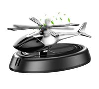 Solar Car Air Freshener - Rotating Helicopter Design, Solar Drive Car Perfume, Alloy Aromatherapy Diffuser Ornament, Car Interior Gift for Men, Dashboard Air Purifier