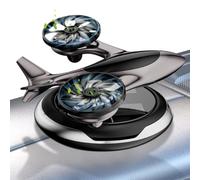 Solar Car Air Freshener, Solar Air Diffuser for Car | Solar Powered Rotating Car Scent Diffuser,Dual Engine Airplane Car Scent Diffuser,Air Purifier