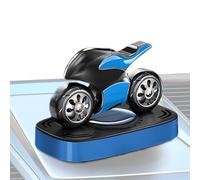 Solar Car Air Freshener, Solar Powered Aromatherapy Ornament, 3.15x4.57x2.6 Inches Odor Eliminator, Compact Design, Rotating Dashboard Deodorizer for Vehicle, Bathroom, Home