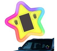 Solar Car Ambient Light - Wireless Sensor Activated Ambient Decor Lamp, Energy Saving Five Pointed Star Design For Automotive Interior Styling And Night Atmosphere Enhancement | Car Window Dashboard S