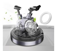 Solar Car Aromatherapy Diffuser, Solar Car Air Freshener - Automotive Cycling Air Purifier,Interior Decoration Automotive Accessories to Keep AI