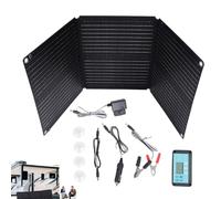 Solar Car Battery Charger, 200W Foldable Solar Panel Charger and Battery Generator, 12-24V Automatic Maintainer, Waterproof and Flexible Design for Outdoor Adventures, Travel