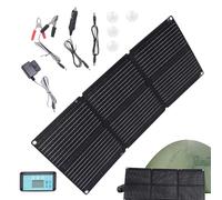 Solar Car Battery Charger, 200W Solar Panel Charger, Battery Generator, Easy to Carry Size, Foldable Waterproof Auto Maintainer 12-24V for Boats, Travel, AU