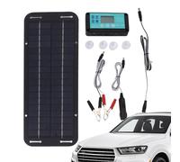 Solar Car Battery Chargers Maintainer | 20W 12V/24V Portable Solar Powered RV Battery Maintainer | Solar Panels for Wet Batteries, Gel, EFB, AGM, SLA