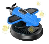 Solar Car Fragrance Diffuser - Rotating Airplane Design Air Freshener | Long-Lasting Dashboard Scent Diffuser for Cars Rvs, Automotive and Interior Use 3.39x2.17 Inches