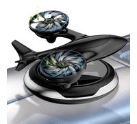 Solar Car Oil Diffusers,Solar Car Air Freshener,Solar Powered Rotating Car Perfume Diffuser - Dual Motor Airplane Car Fragrance Diffuser, AI Purifier