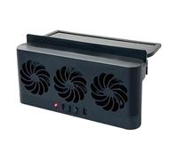 Solar Car Radiator Cooling Fan Eliminate Peculiar Smell Car Window Air Vent Fan USB Powered Auto Ventilation Fan for All Cars(Black)