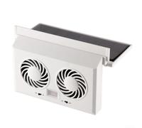 Solar Car Vent Fan for Dual Head Window Mount Quiet Solar Car