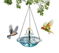 Solar Cascading Bird Bath Fountain Hangable Water Fountain Birdbath Garden
