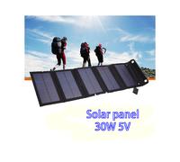 Solar Cell 30W Photovoltaic Panels USB Charger System Battery V 5V Portable Flexible Foldable Energy Power Sunpower Camping