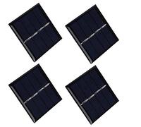 Solar Cell Panel, 4Pcs Solar Panel PET Charger Charging Accessories Power Supplies, 0.45W 2V 58x58mm, Panels
