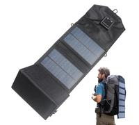 Solar Cell Phone Charger, Foldable 120W Laptop Charger, Portable Charging Bank with Double USB Port for Beach Hiking Boating Backpacking RV Travel Camping Survival Hunting