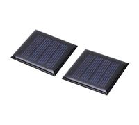 Solar Cells, 2pcs 2V 210mA Micro Solar Panels Mini Solar Panels Mini Solar Cells DIY Electric Toy Materials Photovoltaic Cells Charger 40x40mm/1.6x1.6in