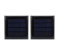 Solar Cells, 2pcs 2V 210mA Micro Solar Panels Mini Solar Panels Small Solar Panels Mini Solar Cells DIY Electric Toy Materials Photovoltaic Cells Charger 40x40mm/1.6x1.6in