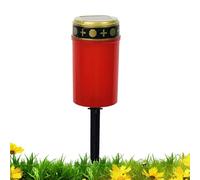 Solar Cemetery Lights,Flameless LED Light for Grave | Solar Garden Lights Memorial for Garden Grave Decor