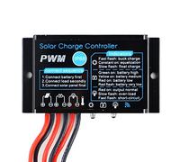 Solar Charge and Discharge Controller 10A 12V PWM Waterproof Regulator with Load 12 Hours Working After Sunset for Street Light