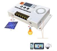 Solar Charge Controller 10A20A30A for PWM Systems Supporting 12V 24V with Enhanced Efficiency and Safety (10A)