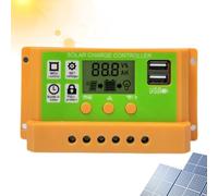 Solar Charge Controller | 30A Intelligent Controller with LCD Display - USB Smart for Solar Panel Battery 12 V/24 V, for Mobile Phones Tablet PC Batteries RV Protection