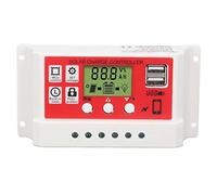 Solar Charge Controller - Automatic Solar Panel & Battery Management, 3 Level PWM Charging, Dual USB Output for Mobile Devices, Safe Circuit Protection, Compatible with 12V 24V S (type 2)