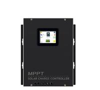 Solar Charge Controller, MPPT Solar Charge Controller 80A 12V/24V/48V Battery Charger Regulator Off Grid DC Generator Solar System Manual(Onecolor)