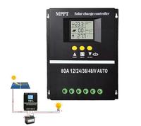 Solar Charge Controller - Real-Time Display Solar Charge Controller - Energy Conversion Aid Panel for System, Yacht, Villa, Billboard, Caravan