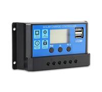 Solar Charge Controller Solar Charge Controller PWM 12V 24V 60A/50A/30A/10A Auto Controllers LCD Dual USB Big LCD Display Build-in Micro Controller(20A)