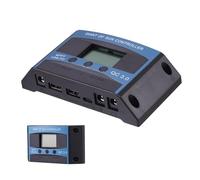 Solar Charge Controller, Solar Power Controller, Solar Panel Controller Solar Controller - 2 USB Port Regulators for Renewable Energies, 12V-24V Solar Panel Controller for Solar System