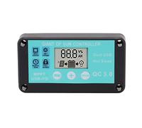 Solar Charge Controller with Dual USB Fast Charging, MPPT Solar Panel Regulator 12V/24V Auto Voltage Detection, Real - Time Display for Home Industrial Off - Grid Systems (10A)
