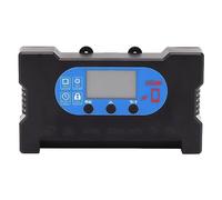 Solar Charge Controller with Dual USB Type C Port, Solar Power Charging Controller for Lithium Ion Battery Pack, Fast Charging Solar Panel Battery Regulator with Auto Recognition, (50A)