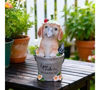 Solar Charged Bubble Blowing Dog Light with Auto On at Dusk and Vibrant LED Color Rotation for Yard Decor