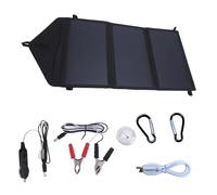 Solar Charger - 100W Tri-Fold Panel, Portable Charging Station | duall USB Power Bank for Laptops, Tablets, Smartphones, Foldable Solar Generator for Travel, Camping, Fishing, Roadside Emergencies