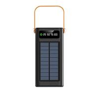 Solar Charger 120W Outdoor Battery Pack 50000mAh Survival Gear With Light Built In Cables 4 Outputs And 3 Inputs For All Mobile Devices Road Trip Hiking Backpacking Camping Fishing
