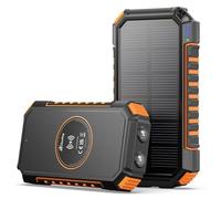 Solar Charger 26800mAh Power Bank - Hiluckey Wireless Portable Charger 3A USB C Fast Charging External Battery Pack for Cell Phone Tablets